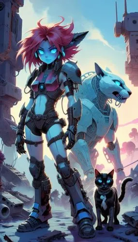 gaige,cerberus,flcl,meka,lagann,thundercats,Illustration,American Style,American Style 04