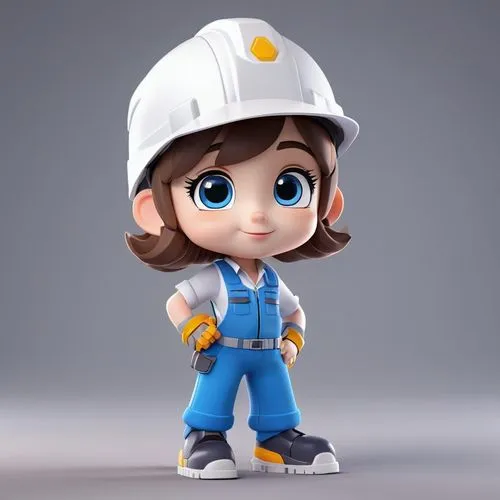 earhart,girl in overalls,bohlander,minmei,engineer,utilityman,Unique,3D,3D Character