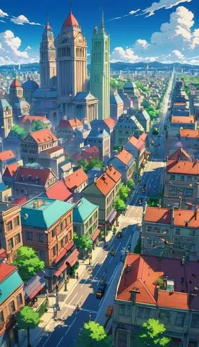 kanto,yazaki,microdistrict,ichigaya,skyscraper town,horikoshi,lusaka,colorful city,sylvania,pokaski,uzak,akiba,prefecture,machico,honolulu,fantasy city,kurashiki,ciudades,urbana,yoshikuni,Illustration,Japanese style,Japanese Style 03