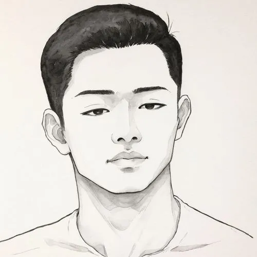 tan chen chen,choi kwang-do,guk,songpyeon,copic,male poses for drawing,chen,kai yang,oliang,face portrait,khoa,so in-guk,graphite,potrait,asahi,paeonie,xiangwei,bust,miyeok guk,ishigaki,Illustration,Japanese style,Japanese Style 17