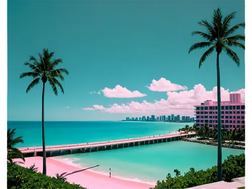 south beach,haulover,bahama,miami,waikiki,palmbeach,sobe,waikiki beach,dream beach,honolulu,fort lauderdale,cuba background,bahamas,tropical beach,hkmiami,biscayne,pink beach,lauderdale,floride,tropicale,Illustration,Abstract Fantasy,Abstract Fantasy 07