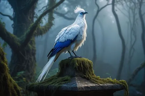 beautiful bird,blue parrot,blue bird,white bird,blue jay,bluejay,nature bird,perched bird,white eagle,white egret,white dove,white heron,egretta,cotinga,blue crane,egret,white pigeon,reiger,bird of prey,bird kingdom,Illustration,Children,Children 05