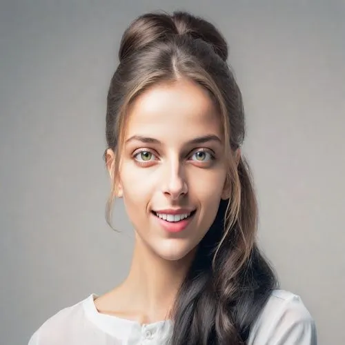 girl on a white background,portrait background,female model,young woman,girl portrait,woman face,girl in a long,photoshop manipulation,sprint woman,woman's face,a girl's smile,cosmetic dentistry,fashion vector,artificial hair integrations,attractive woman,the girl's face,girl with speech bubble,woman portrait,beautiful young woman,image manipulation,Photography,Realistic