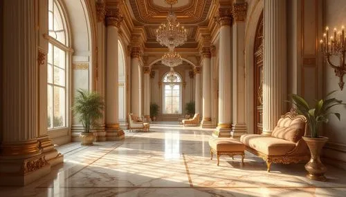 ornate room,neoclassical,cochere,hallway,royal interior,interiors,marble palace,ballroom,hallway space,corridor,palaces,palladianism,europe palace,corridors,enfilade,entrance hall,grandeur,ritzau,palatial,versailles,Photography,General,Realistic