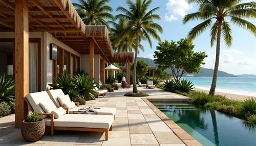 amanresorts,beachfront,over water bungalows,beach resort,mustique,tropical beach,tropical house,holiday villa,dream beach,3d rendering,resort,paradis,tropical island,oceanfront,coconut palms,praslin,beach house,bungalows,beachhouse,luxury property