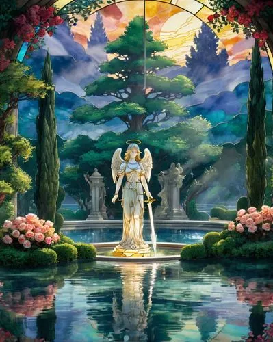 garden of eden,secret garden of venus,radhakrishna,fantasy picture,lachapelle,bhaktivedanta,Unique,Paper Cuts,Paper Cuts 08