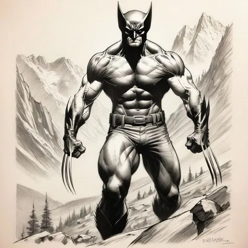 wolverine,batsuit,hawkman,batalion,blacksad,batman,Illustration,Black and White,Black and White 35