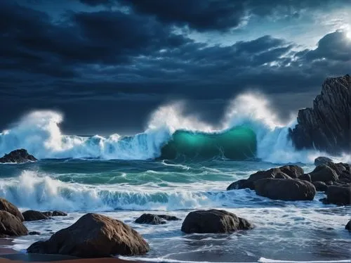 stormy sea,sea storm,ocean waves,seascapes,seascape,rocky coast,Photography,General,Realistic