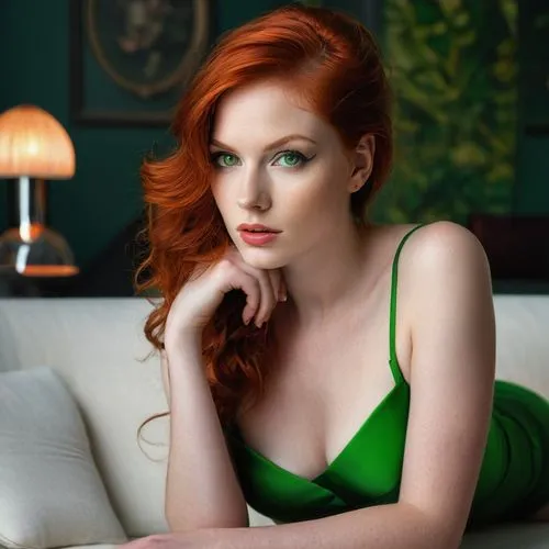 in green,green dress,green,redhair,redheads,heather green,Photography,General,Natural