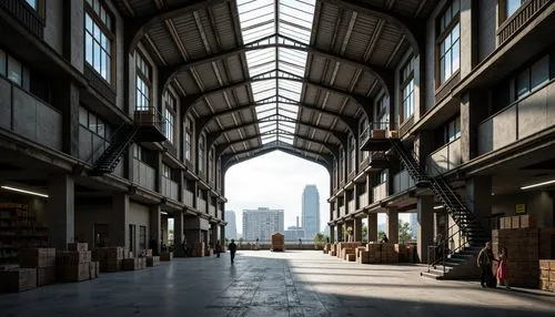 leadenhall,warehouses,carreau,warehouse,industrial hall,warehousing,freight depot,factory hall,nihonbashi,railyards,lumberyard,spitalfields,souk,atriums,trainshed,lofts,loft,transbay,upper market,souq