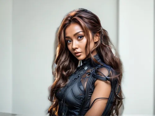 filipino,artificial hair integrations,caramel color,eurasian,asian semi-longhair,havana brown,mocha,ash leigh,iman,indonesian,smooth hair,indonesian women,lace wig,toni,starfire,layered hair,bella kukan,amitava saha,leather,polynesian girl