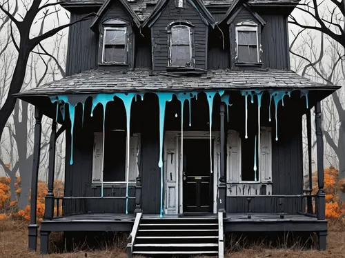 creepy house,haunted house,the haunted house,witch house,house painting,halloween decoration,halloween decor,witch's house,abandoned house,winter house,icicles,victorian house,halloween decorating,houses clipart,halloween decorations,inverted cottage,halloween poster,syringe house,ice rain,house insurance,Conceptual Art,Graffiti Art,Graffiti Art 08