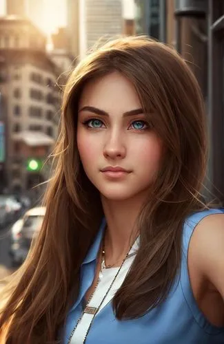 annabeth,illyria,aerith,katara,margairaz,city ​​portrait,Common,Common,Cartoon