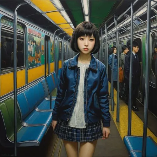 the girl at the station,jasinski,hoshihananomia,mari makinami,utada,toshiko,Illustration,Realistic Fantasy,Realistic Fantasy 08