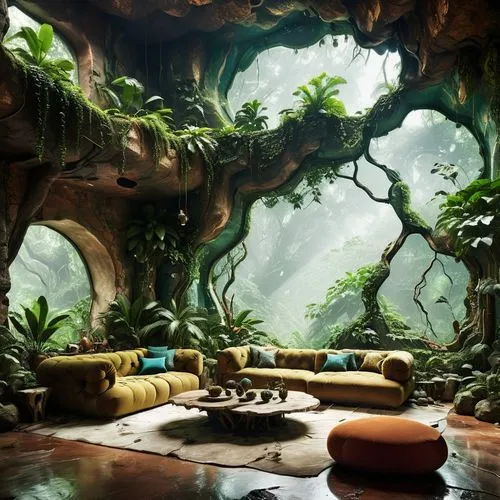 mushroom landscape,zen garden,cartoon video game background,fantasy landscape,world digital painting,rainforest,zenden,terrarium,vivarium,sanctum,rainforests,jungle,yavin,fantasy picture,oasis,3d fantasy,fairy village,feng shui,dojo,environments,Photography,Artistic Photography,Artistic Photography 05