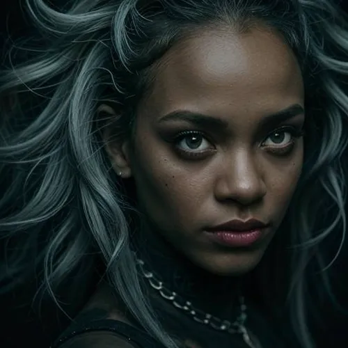 ororo,gothika,gunmetal,adena,domino,mahdawi,tamera,grey,dark portrait,xmen,niobe,ash leigh,gray color,tyra,dej,azealia,kalinda,uma,neneh,quicksilver