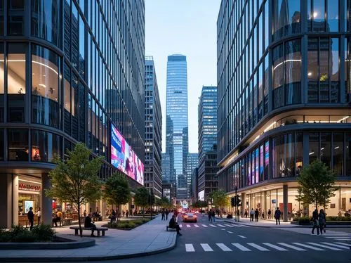 hudson yards,new york streets,citycenter,pedestrianized,business district,tishman,5th avenue,abdali,citydev,city corner,mvrdv,manhattan,financial district,costanera center,1 wtc,marunouchi,pedestrian zone,renderings,wangfujing,3d rendering