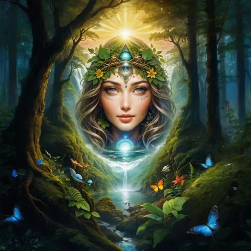 faerie,fairie,the enchantress,Gaia Earth Mother, Gaia 