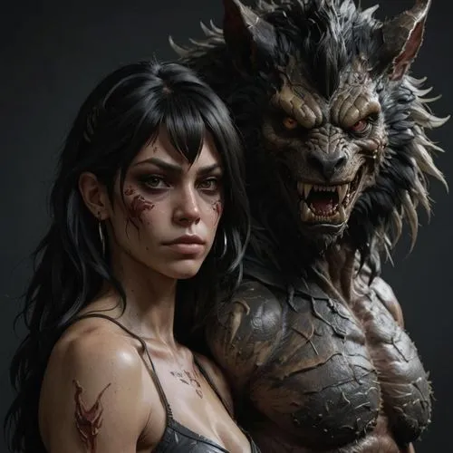 skinwalkers,warrior and orc,fantasy portrait,lycanthropes,demoness,fantasy art,lycans,molossus,donsky,lycanthrope,furies,chimera,drakon,kittani,werewolf,demona,forsworn,huntress,tarbat,angel and devil