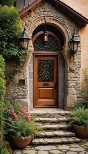 garden door,doorsteps,doorways,entryways,front door,entryway,wooden door,the threshold of the house,doorway,wrought iron,greek island door,stone gate,exterior decoration,doorstep,house entrance,entranceway,entranceways,old door,iron door,door trim,Illustration,Abstract Fantasy,Abstract Fantasy 08