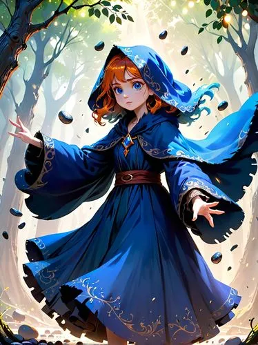 merida,fae,acerola,fairy tale character,vanessa (butterfly),cg artwork,sorceress,elza,alibaba,blue enchantress,navi,mage,fairy peacock,fantasia,nora,nami,winterblueher,summoner,game illustration,monsoon banner,Anime,Anime,Cartoon