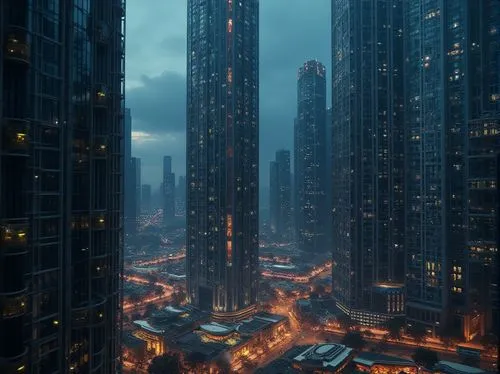 dubai marina,metropolis,coruscant,dubai,dystopian,shanghai,skyscrapers,guangzhou,bladerunner,cybercity,skyscraper,skyscraper town,cityscape,ctbuh,urban towers,coruscating,futuristic landscape,kaidan,klcc,makati,Photography,General,Realistic