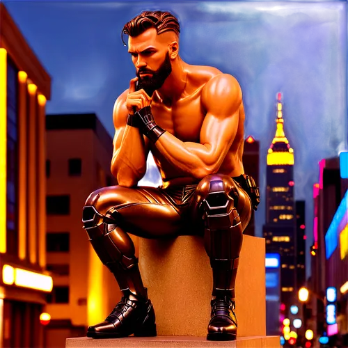 devitt,barret,leatherman,statue of hercules,chippendale,sydal,sandow,nusret,macho,macdevitt,balor,derivable,kraven,man on a bench,folsom,artemyev,leathery,arn,logan,batista,Conceptual Art,Sci-Fi,Sci-Fi 26