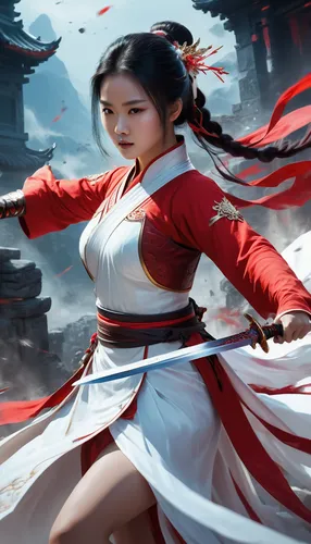 mulan,xing yi quan,wuchang,hanbok,yi sun sin,zui quan,chinese art,goki,wushu,japanese sakura background,hwachae,japanese martial arts,red tunic,sakura background,xizhi,kung fu,chinese background,martial arts uniform,samurai fighter,geisha,Conceptual Art,Fantasy,Fantasy 02