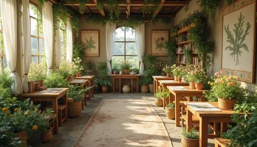 dandelion hall,orangerie,dining room,orangery,breakfast room,tearoom,herbology,kitchen garden,refectory,conservatory,nursery,greenhouse,houseplants,nurseries,victorian room,the garden society of gothenburg,flower booth,winter garden,children's interior,tearooms,Photography,General,Realistic