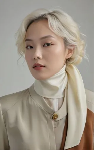 an image of a woman with white hair,tonghe,yohji,kunqu,xiaomei,xiaoli,neutral color,Photography,General,Realistic