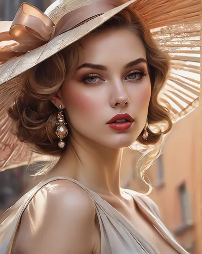 Mujer sofisticada moderna. Estilo artístico de Anna Dittmann, Megan Hess, Kerrie Hess, Pino Daeni, Catherine Abel, Tamara Lempicka, Milo Manara, Bachelier y Alessandro Pautasso (Kaneda).Alto detalle.A