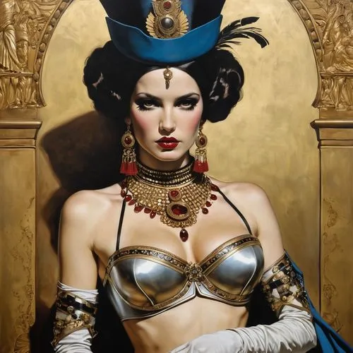 viveros,cleopatra,amidala,orientalist,emperatriz,venetian mask,Illustration,Realistic Fantasy,Realistic Fantasy 10