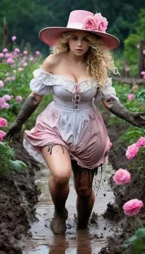 arme mit hände. hände sind mit schlamm beschmiert,the blonde in the river,countrygirl,heidi country,girl in flowers,countrywomen,countrywoman,girl in the garden,girl picking flowers,milkmaids,rosa 'th