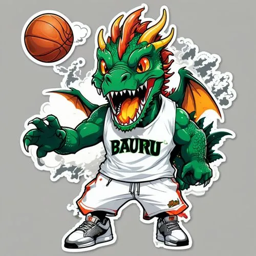 baragon,bango,bargnani,bukom,breslin,dragon of earth,Unique,Design,Sticker