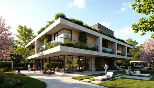 3d rendering,inmobiliaria,revit,modern house,residencial,showhouse,sketchup,residential house,immobilier,render,passivhaus,contemporaine,maisonettes,residential,garden elevation,residence,maisonette,tugendhat,landscaped,appartment building