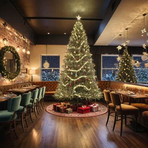 christmas menu,christmas room,christmas table,holiday table,new york restaurant,alpine restaurant,Photography,General,Natural