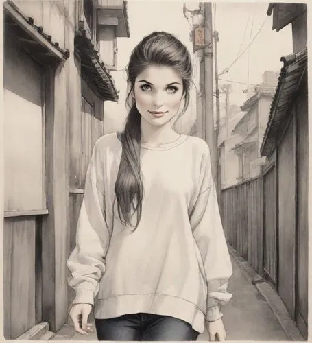 audrey hepburn-hollywood,shenmue,kazzia,farrokhzad,voormann,edwige,monami,hepburn,cantoral,fonteyn,nazia,kirstin,margairaz,audrey hepburn,karimova,japanese woman,vintage woman,marzia,vintage girl,rotoscope,Digital Art,Ink Drawing