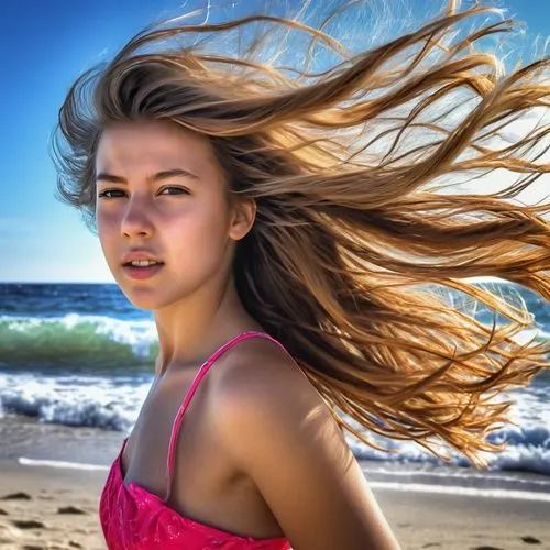 surfer hair,wind wave,little girl in wind,artificial hair integrations,girl on the dune,beach background,photoshop manipulation,management of hair loss,sand waves,wind machine,image manipulation,the wind from the sea,windy,portrait photography,ocean waves,kitesurfer,airbrushed,sea breeze,burning hair,photo manipulation,Photography,General,Realistic