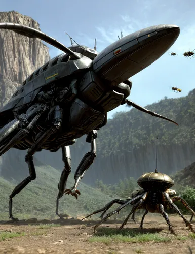 Starship Troopers: Invasion of the giant bugs!,locust,elephant beetle,drone bee,carpenter ant,carapace,stag beetles,weevil,forest beetle,wasp,scarab,robber flies,camel spiders,dung beetle,arthropod,bl