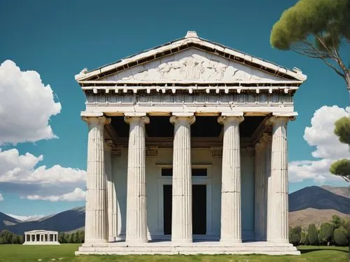 greek temple,temple of diana,roman temple,palladian,zappeion,capitolium,palladio,doric columns,house with caryatids,peristyle,glyptothek,neoclassical,neoclassicism,caesonia,propylaea,neoclassic,panagora,mausolea,tempio,messene,Photography,Documentary Photography,Documentary Photography 06