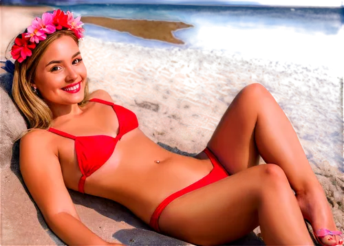 hawaiiana,vesnina,marimar,wahine,kanani,candice,image editing,aloha,colorizing,beach background,candy island girl,kahanamoku,lubomirski,coral red,keibler,tahitian,halekulani,red summer,makena,outrigger,Illustration,American Style,American Style 02