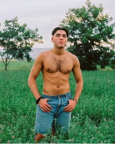 naked man,man standing in a field with his shirt off,piolo,araullo,amirkhanov,farmboy,filipino,farmworker