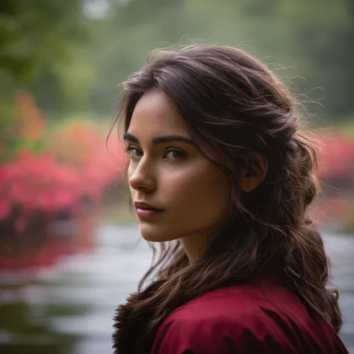 Give the image a soft and out-of-focus effect.,girl on the river,romantic portrait,portrait photographers,rosa,portrait photography,rosa bonita,katniss,woman portrait,candela,vanessa (butterfly),victo