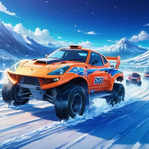 ice racing,subaru rex,off-road racing,snow slope,game car,off-road car,nissan juke,alpine drive,ski race,3d car wallpaper,all-terrain,snowmobile,racing road,automobile racer,rally raid,desert racing,adventure racing,adventure sports,snow trail,off-road vehicles,Illustration,Japanese style,Japanese Style 03