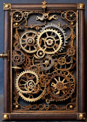 steampunk gears,clockmaker,mechanical puzzle,clockwork,openwork frame,longcase clock,grandfather clock,watchmaker,steampunk,old clock,wall clock,scientific instrument,cogs,cuckoo clock,laurel clock vine,mechanical,mechanical watch,cog,cuckoo clocks,clock,Illustration,Realistic Fantasy,Realistic Fantasy 13