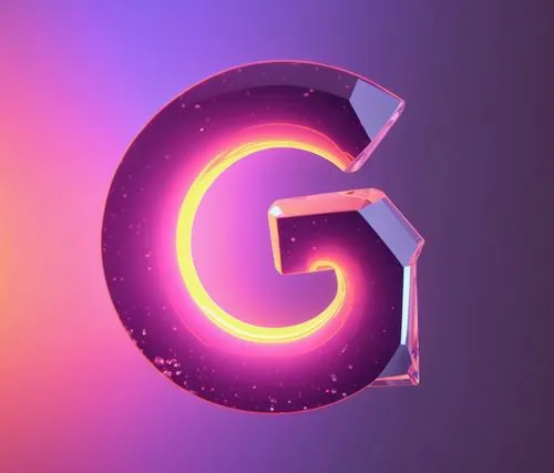 the letter g is illuminated with neon light,g,g badge,ggl,ggf,ggc,ggt,Photography,General,Realistic