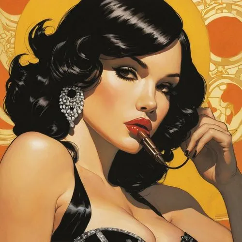 brubaker,selina,retro pin up girl,fatale,pin ups,bettie,Conceptual Art,Daily,Daily 08