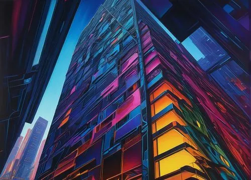 colorful city,high rises,highrises,skyscraper,cityscape,skyscrapers,apartment block,cybercity,skyscraping,apartment blocks,cybertown,city blocks,urban towers,the skyscraper,metropolis,density,glass building,tall buildings,buildings,high-rise building,Illustration,Realistic Fantasy,Realistic Fantasy 03