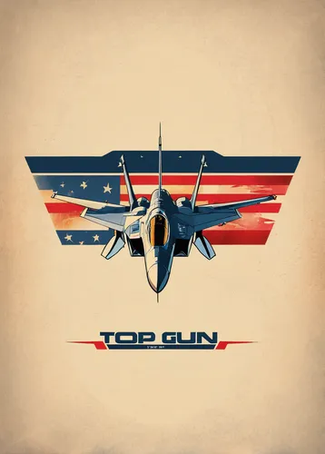 Create a minimalist Top Gun logo with clean lines and a contemporary look.,machine gun,grumman f-14 tomcat,tomcat,gun,t bird,fighter aircraft,air gun,supersonic fighter,afterburner,eagle vector,kai t-