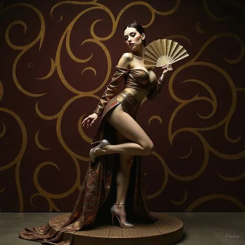 wooden mannequin,bodypainting,geisha girl,wooden figure,artist's mannequin,body painting